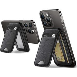 Wallet (HaloLock),iPhone Wallet with Adjustable Stand,Magnetic Wallet for iPhone